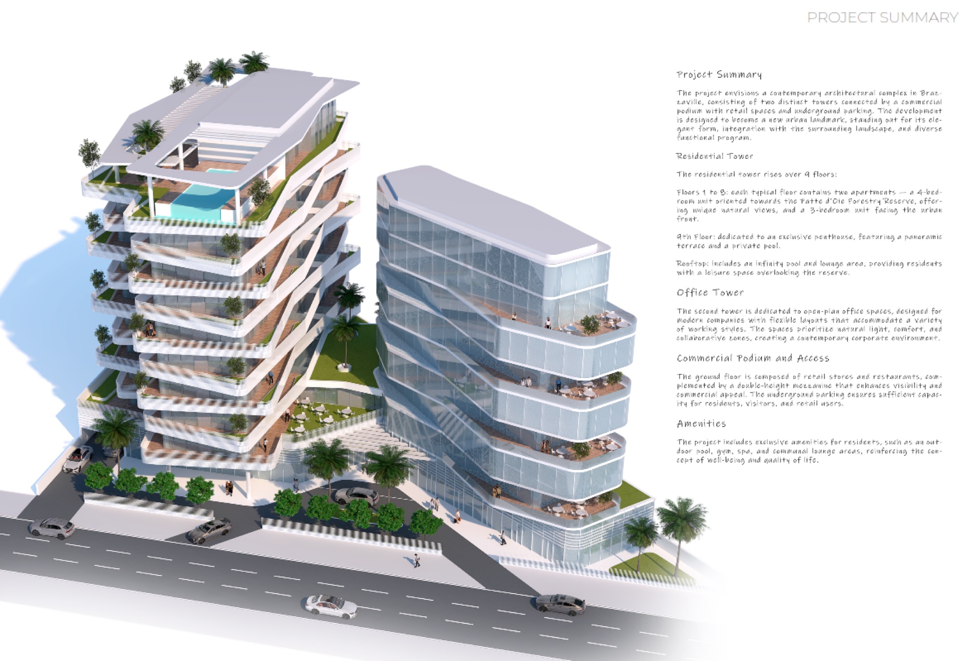 Immeuble Congo — façades vitrées